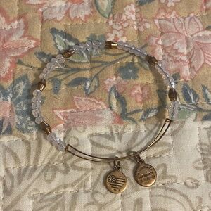 Alex and Ani Pink and Rose Gold Beaded Bracelet